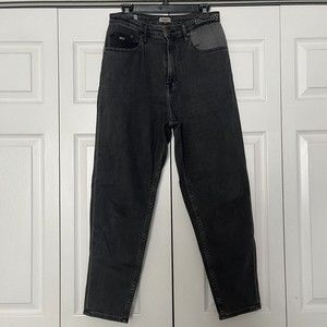 Tommy Hilfiger Y2K LOOK Mom Jeans, Cotton, High Rise tapered Grey Size 28